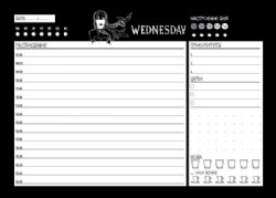 Планер настольный с отрывными листами. Уэнсдей (24х17 см, 48 л.)