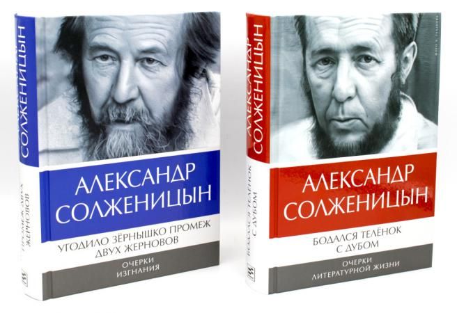 Солженицын А.И.: Бодался теленок с дубом: Очерки литературной жизни; Угодило зернышко промеж двух жерновов: Очерки изгнания (Комплект из 2 кн.)