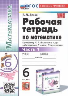 УМК Математика 6кл Виленкин. Раб.тетр.Ч.1 Просв.