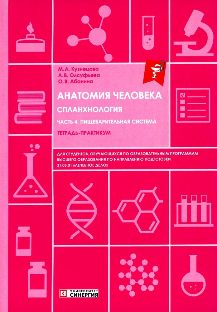 Анатомия человека: Спланхнология. Ч. 4. Пищеварительная система: тетрадь-практикум