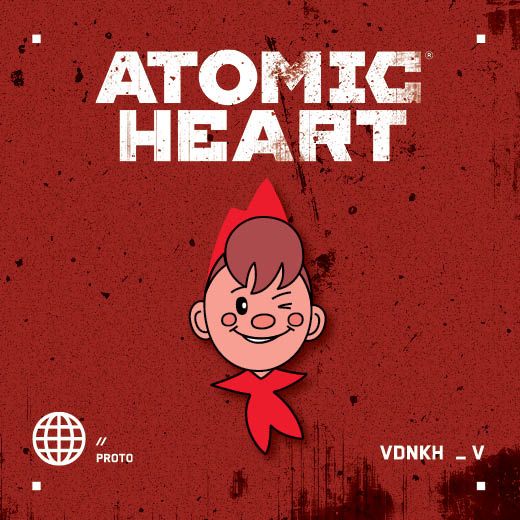 Значок металлический, Atomic Heart. Пионер