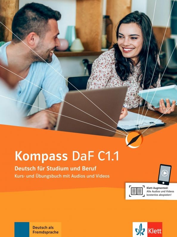 Kompass DaF C1.1, Kurs-/Ubungsbuch mit Audios